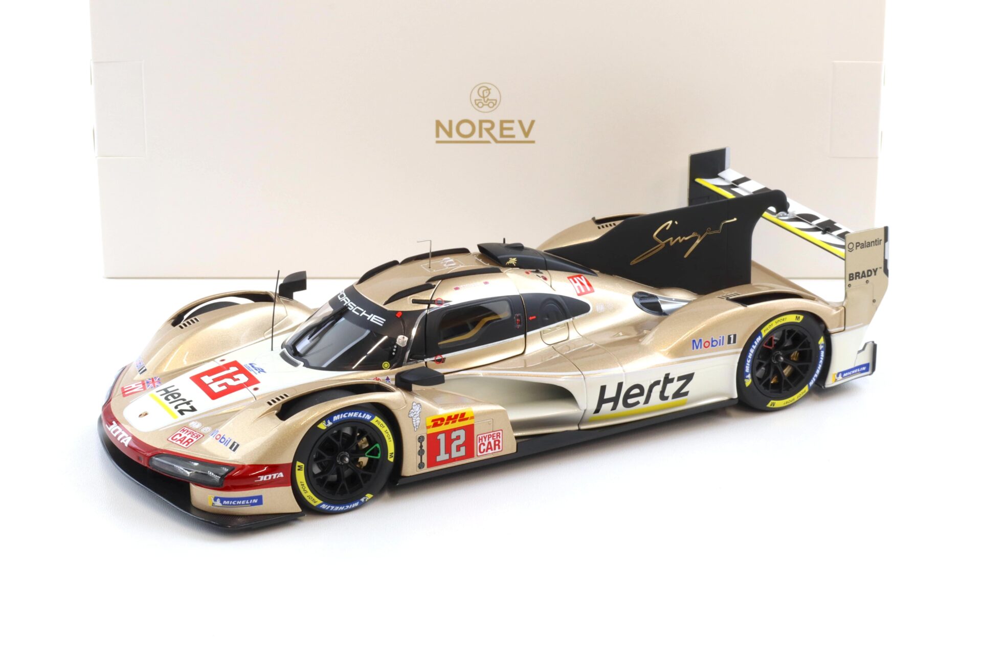 1:18 Norev Porsche 963 Hertz Team Jota Spa 6h 2024 Winner Stevens/ Ilott #12