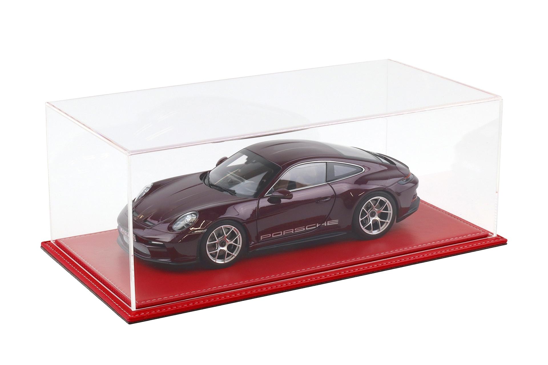 1:18 Atlantic Vitrine Show Case Display Case MARANELLO with red leather Base
