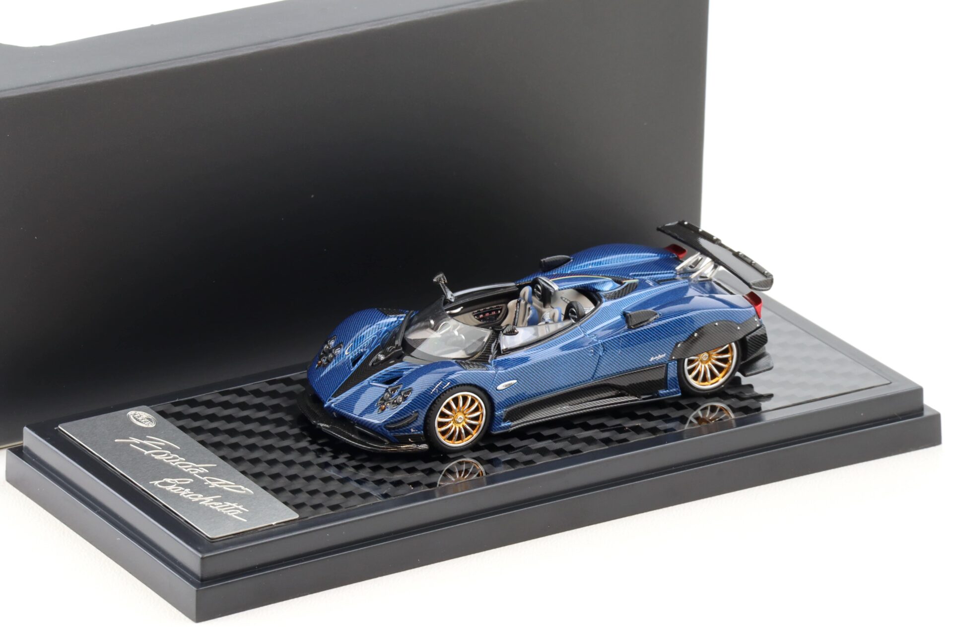 1:64 LCD Models Pagani Zonda HP Barchetta Carbon blue LCD64018-CBU