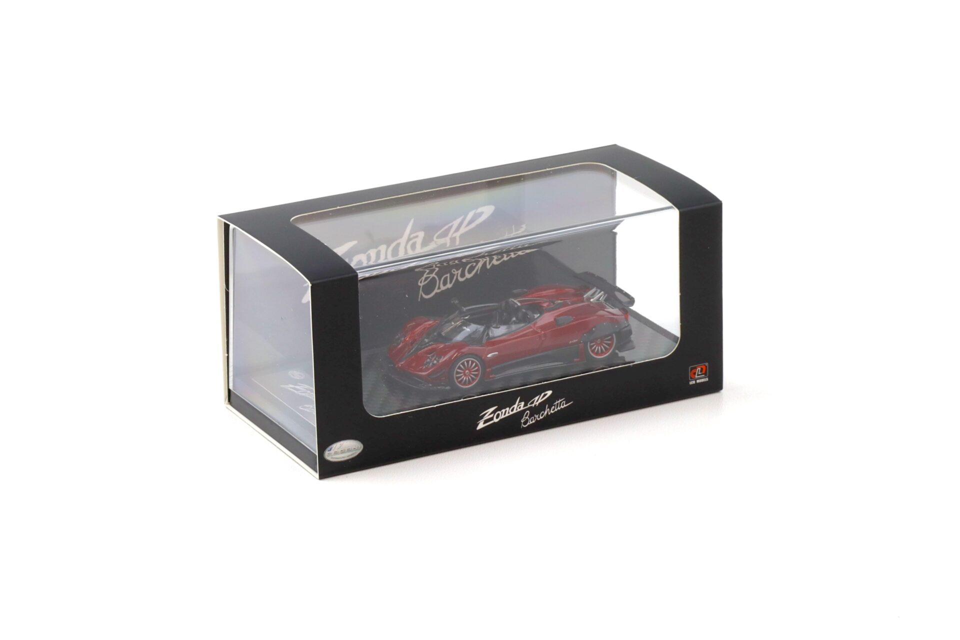 1:64 LCD Models Pagani Zonda HP Barchetta Carbon red LCD64018-CR