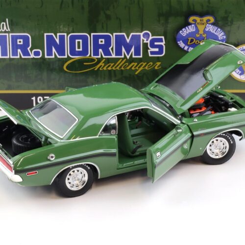1:18 Greenlight 1970 Dodge Challenger R/T 426 Hemi Coupe Mr.Norms green/ black