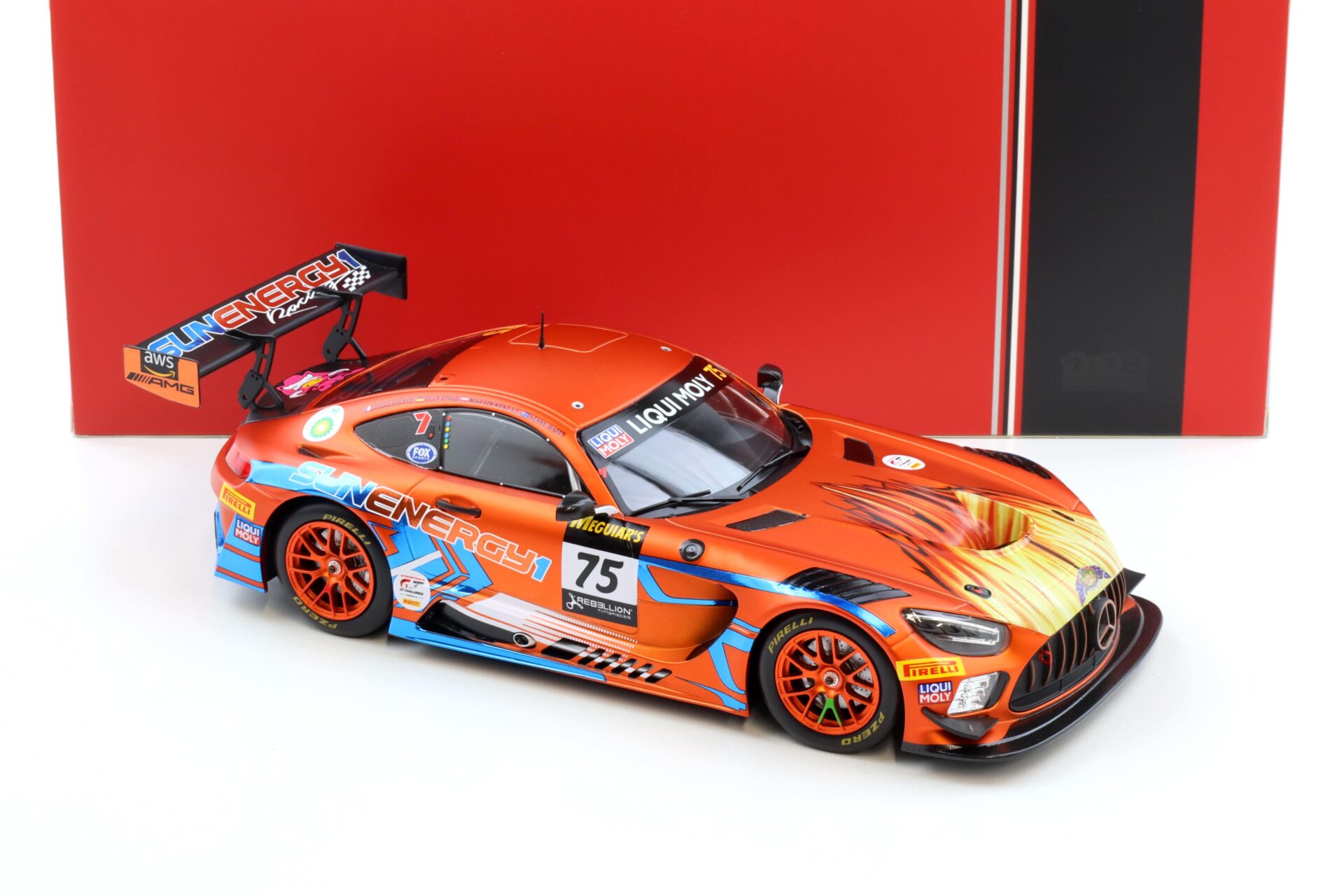 1:18 IXO Mercedes AMG GT3 EVO Winner 12h Bathurst 2022 #75 SunEnergy
