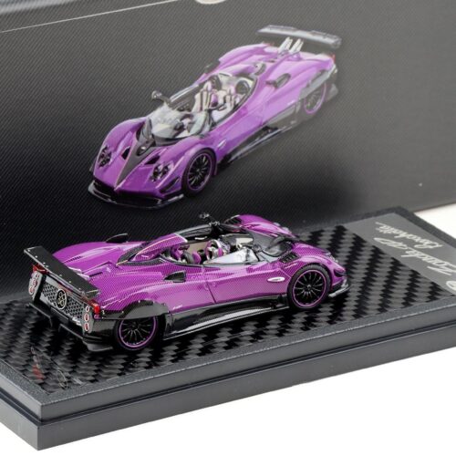 1:64 LCD Models Pagani Zonda HP Barchetta Carbon purple LCD64018-CP