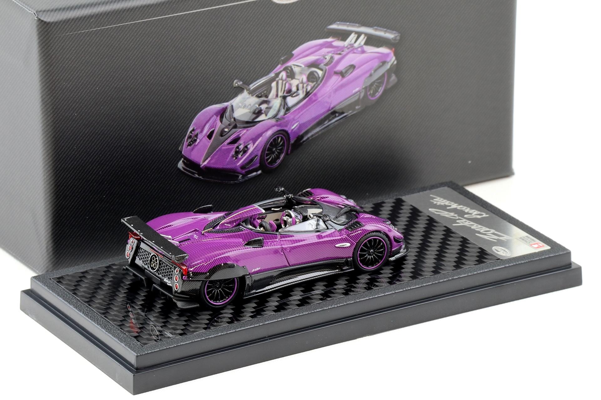 1:64 LCD Models Pagani Zonda HP Barchetta Carbon purple LCD64018