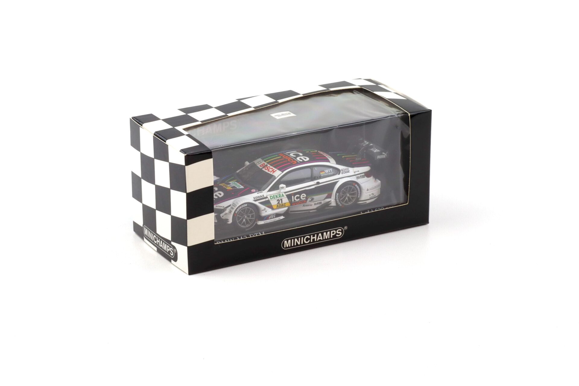 1:43 Minichamps BMW M3 E92 DTM Team MTEK 2013 M.Wittmann #21 ICE Watch