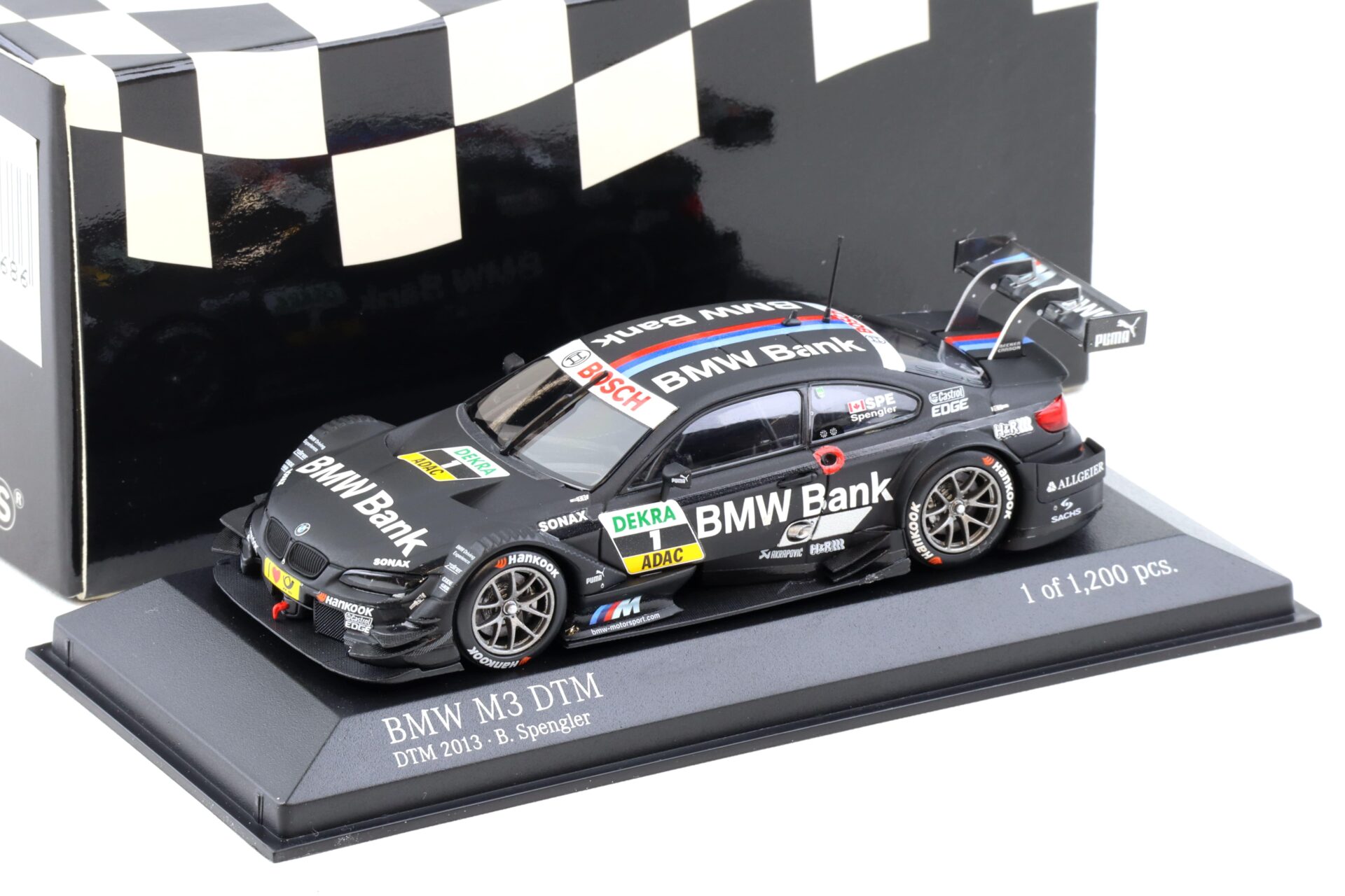 1:43 Minichamps BMW M3 E92 DTM Team Schnitzer 2013 B.Spengler #1