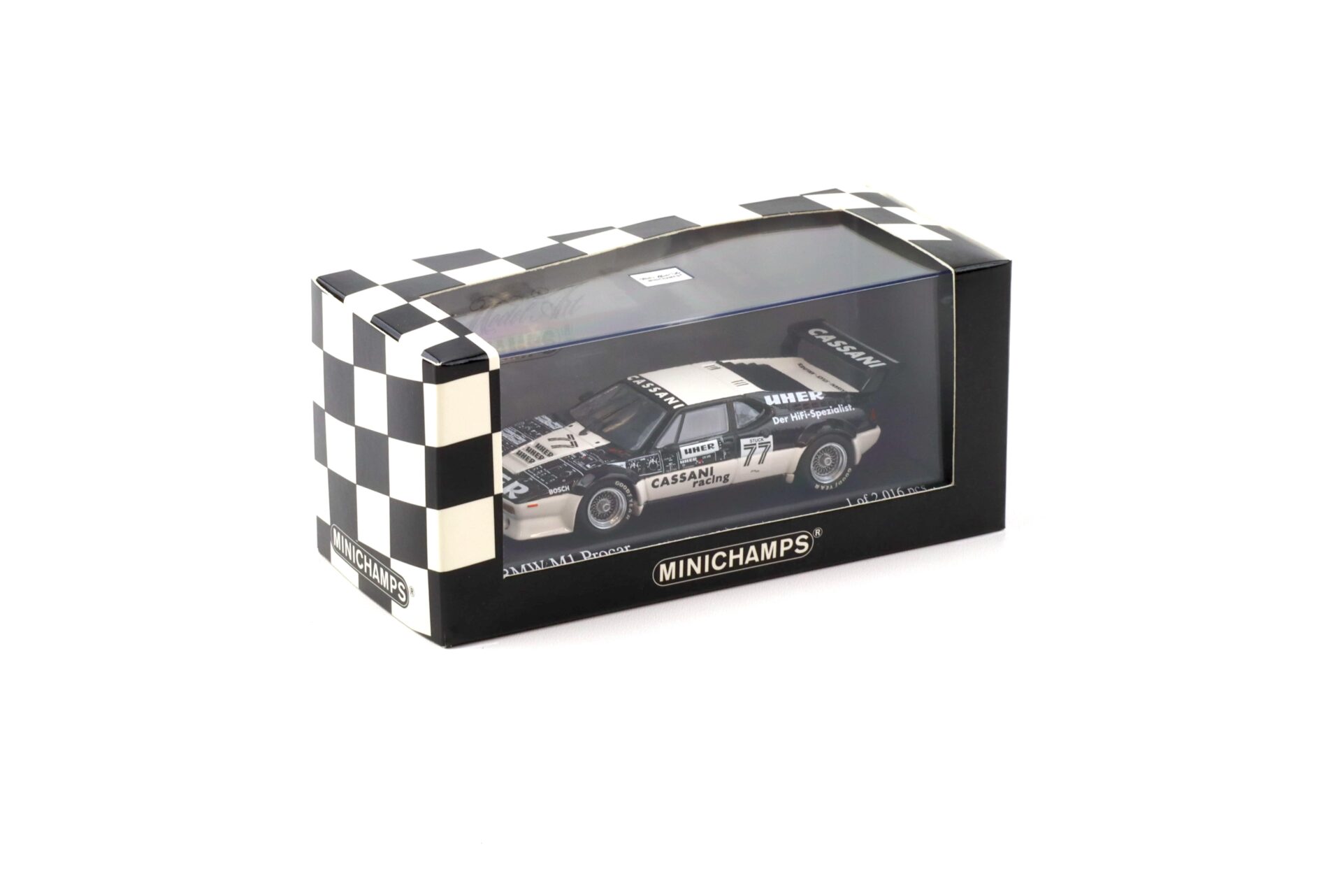 1:43 Minichamps BMW M1 ProCar Team Cassani UHER H.J. Stuck 1979 #77