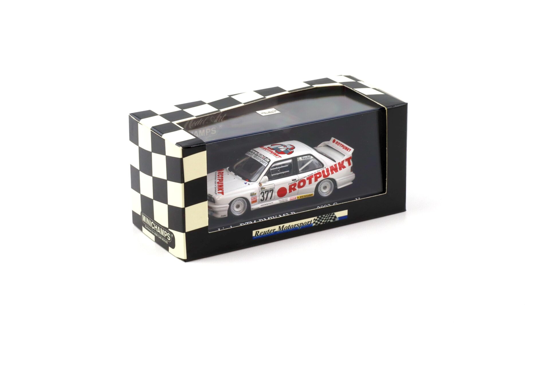 1:43 Minichamps BMW M3 E30 DTM Bergcup 2003 Gr. H Christian Reuter #377