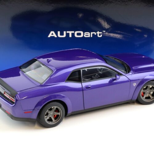 1:18 AUTOart Dodge Challenger SRT SUPER STOCK 2023 Plum Crazy purple 71768