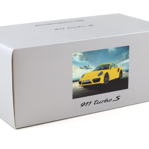 1:18 Spark Porsche 911 991.2 Turbo S Coupe Racing yellow WAP DEALER