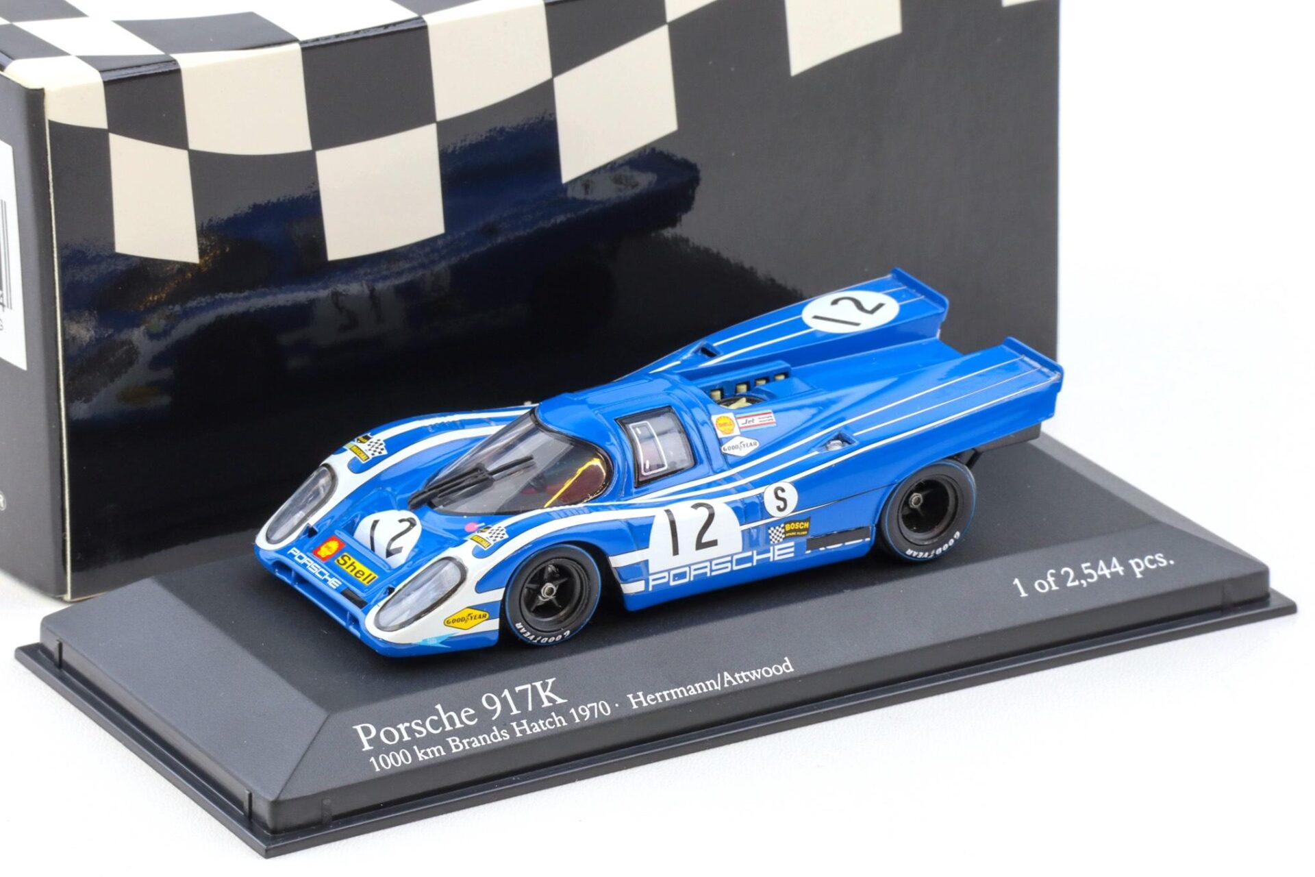1:43 Minichamps Porsche 917K 1000km Brands Hatch 1970 Herrmann/ Attwood