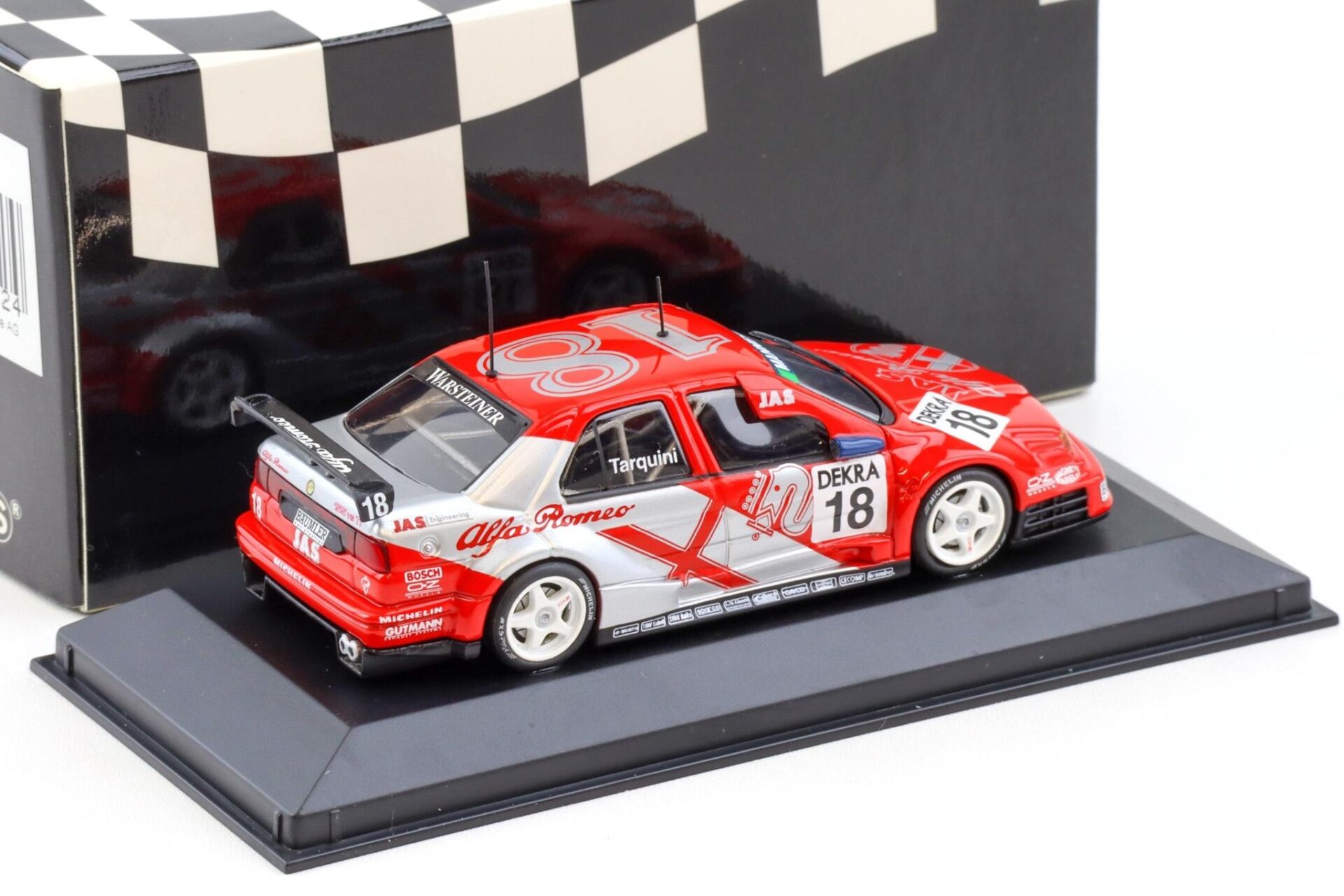 1:43 Minichamps Alfa Romeo 155 V6 TI DTM 1996 Team Alfa JAS G.Tarquini #18