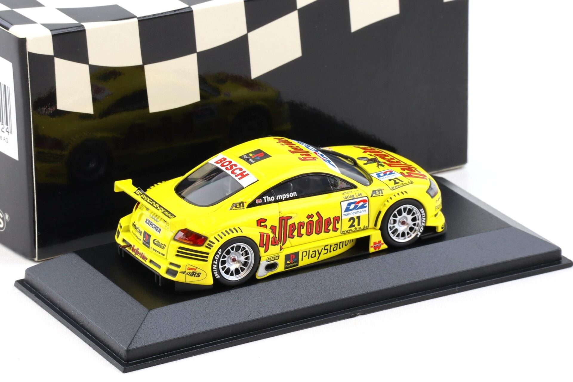 1:43 Minichamps Audi TT-R DTM 2000 Team Abt J.Thompson #21 Hasseröder