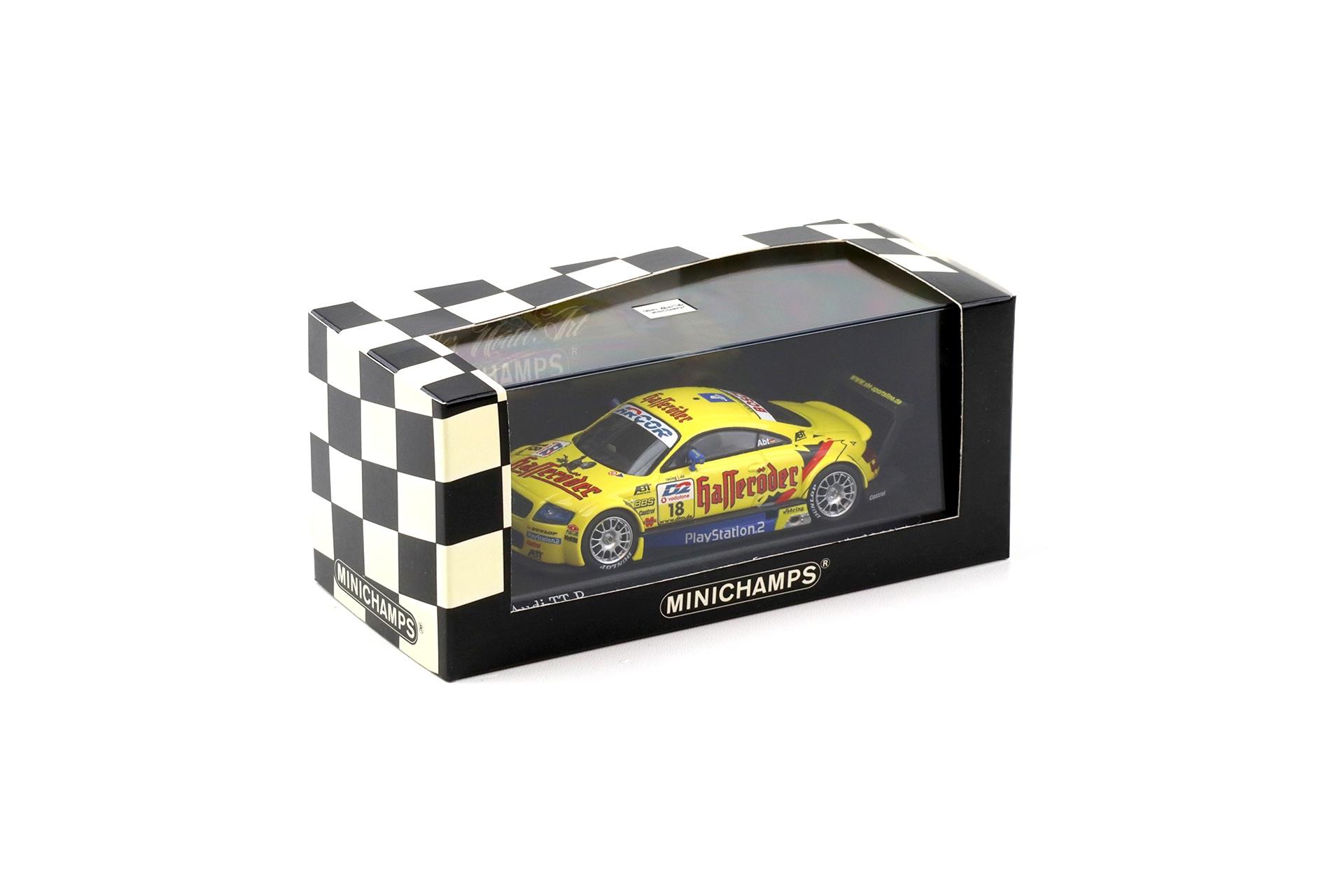 1:43 Minichamps Audi TT-R DTM 2001 Team Abt Sportsline C.Abt #18 Hasseröder