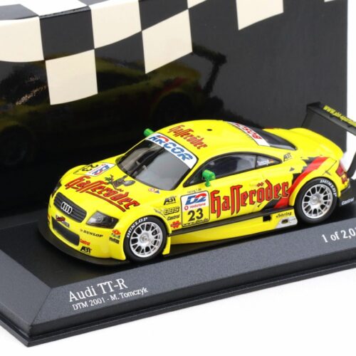 1:43 Minichamps Audi TT-R DTM 2001 Abt Sportsline Junior M.Tomczyk #23 Hasseröder