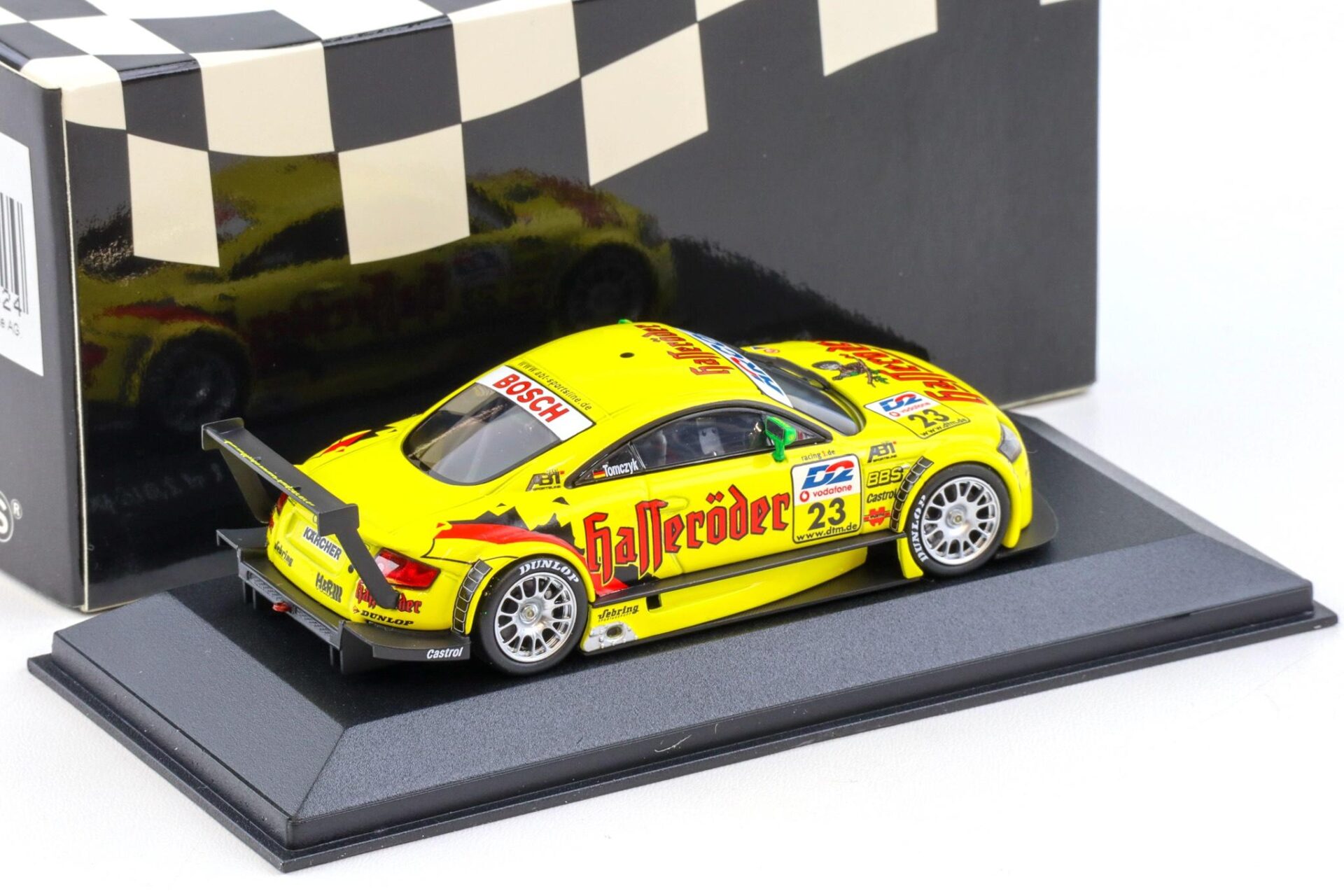 1:43 Minichamps Audi TT-R DTM 2001 Abt Sportsline Junior M.Tomczyk #23 Hasseröder