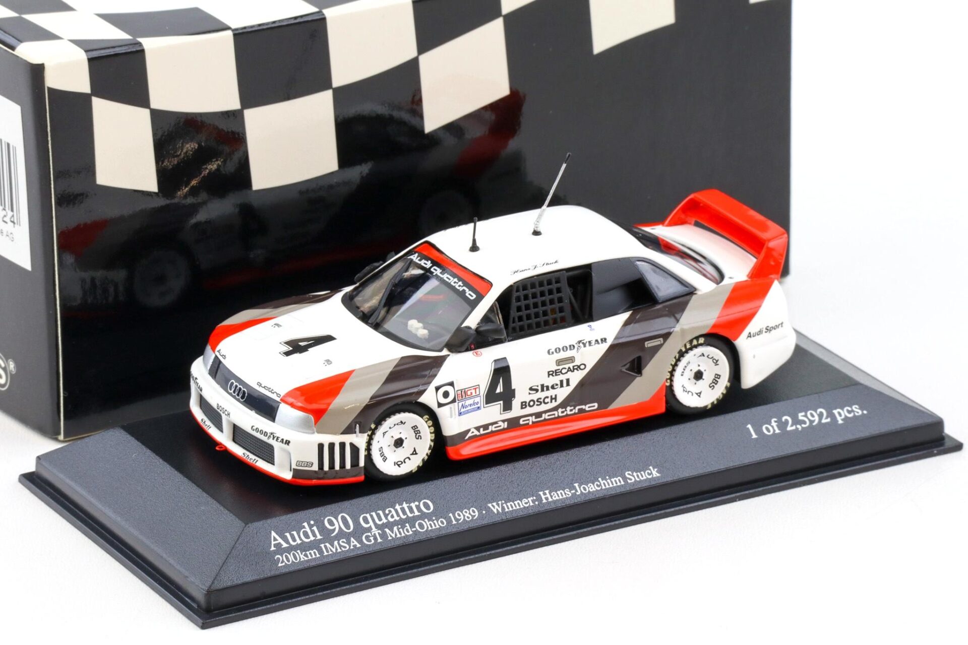 ID 106927 orig.jpg 1:43 Minichamps Audi 90 Quattro Mid-Ohio 200km IMSA GT 1989 Winner Stuck #4
