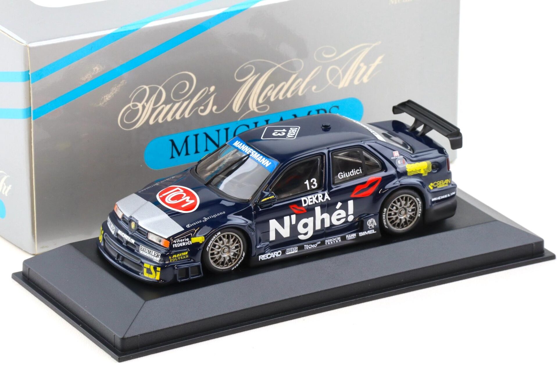 1:43 Minichamps Alfa Romeo 155 V6 TI DTM 1996 Alfa Team Giudici #13 Giudici