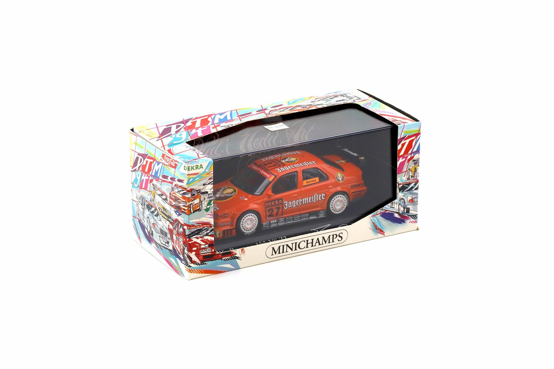 1:43 Minichamps Alfa Romeo 155 V6 TI DTM 1994 Team Schübel M.Bartels #27 Jägermeister
