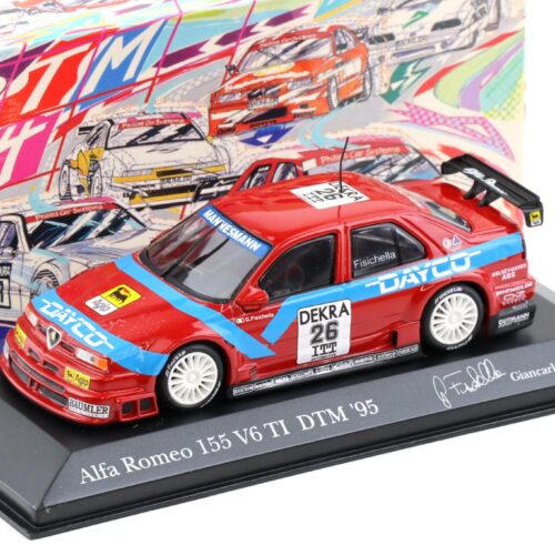 1:43 Minichamps Alfa Romeo 155 V6 TI DTM 1995 Team Alfa Corse 2 G.Fisichella #26