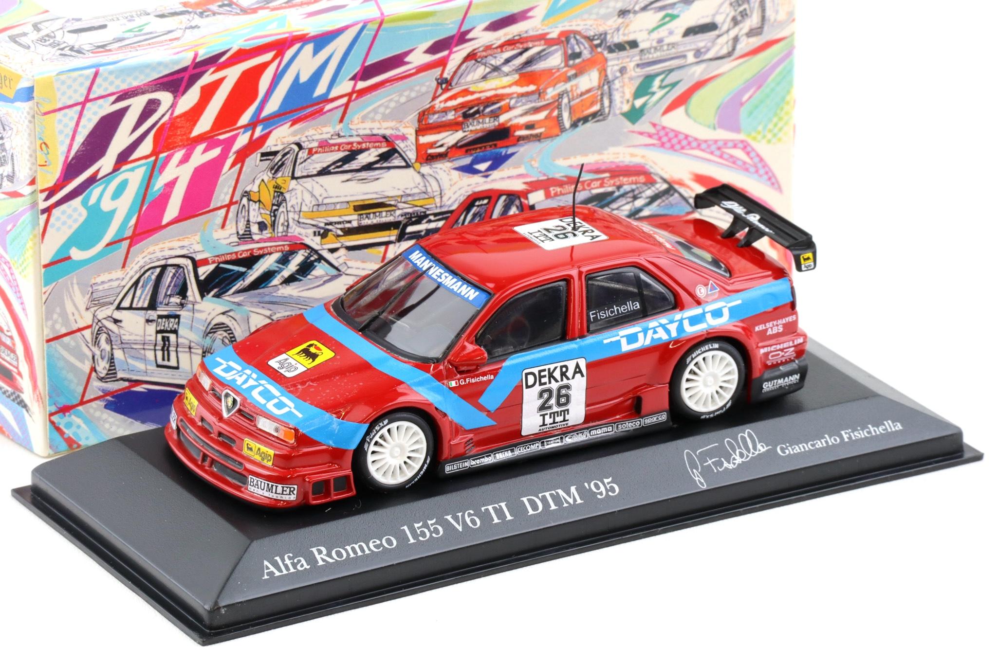 1:43 Minichamps Alfa Romeo 155 V6 TI DTM 1995 Team Alfa Corse 2 G.Fisichella #26