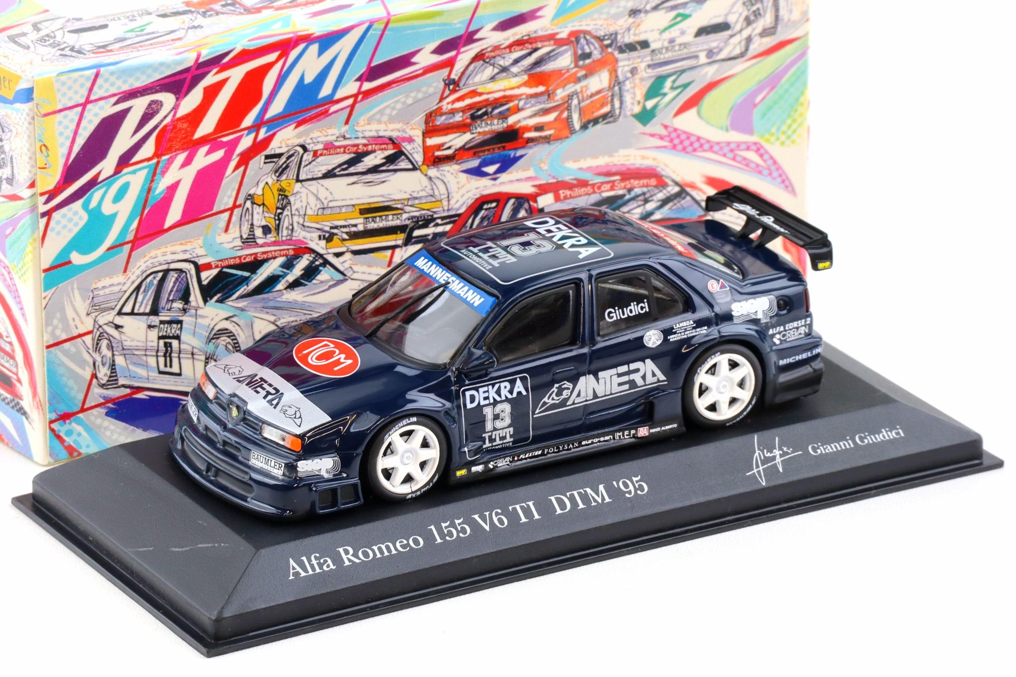 1:43 Minichamps Alfa Romeo 155 V6 TI DTM 1995 G.Giudici #13 Antera