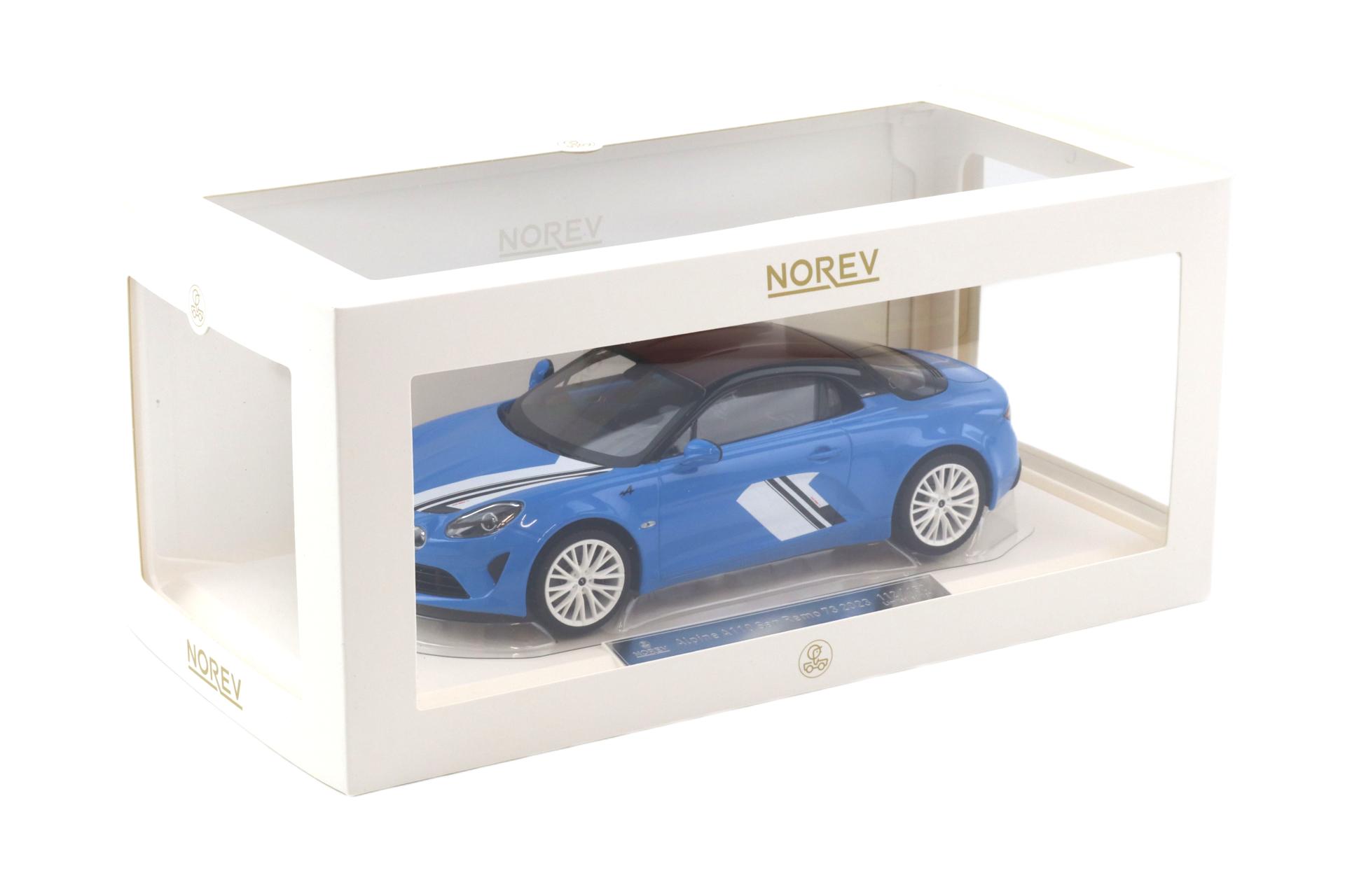1:18 Norev Alpine A110 San Remo 73 blue/ black 2023 - Limited 150 pcs.