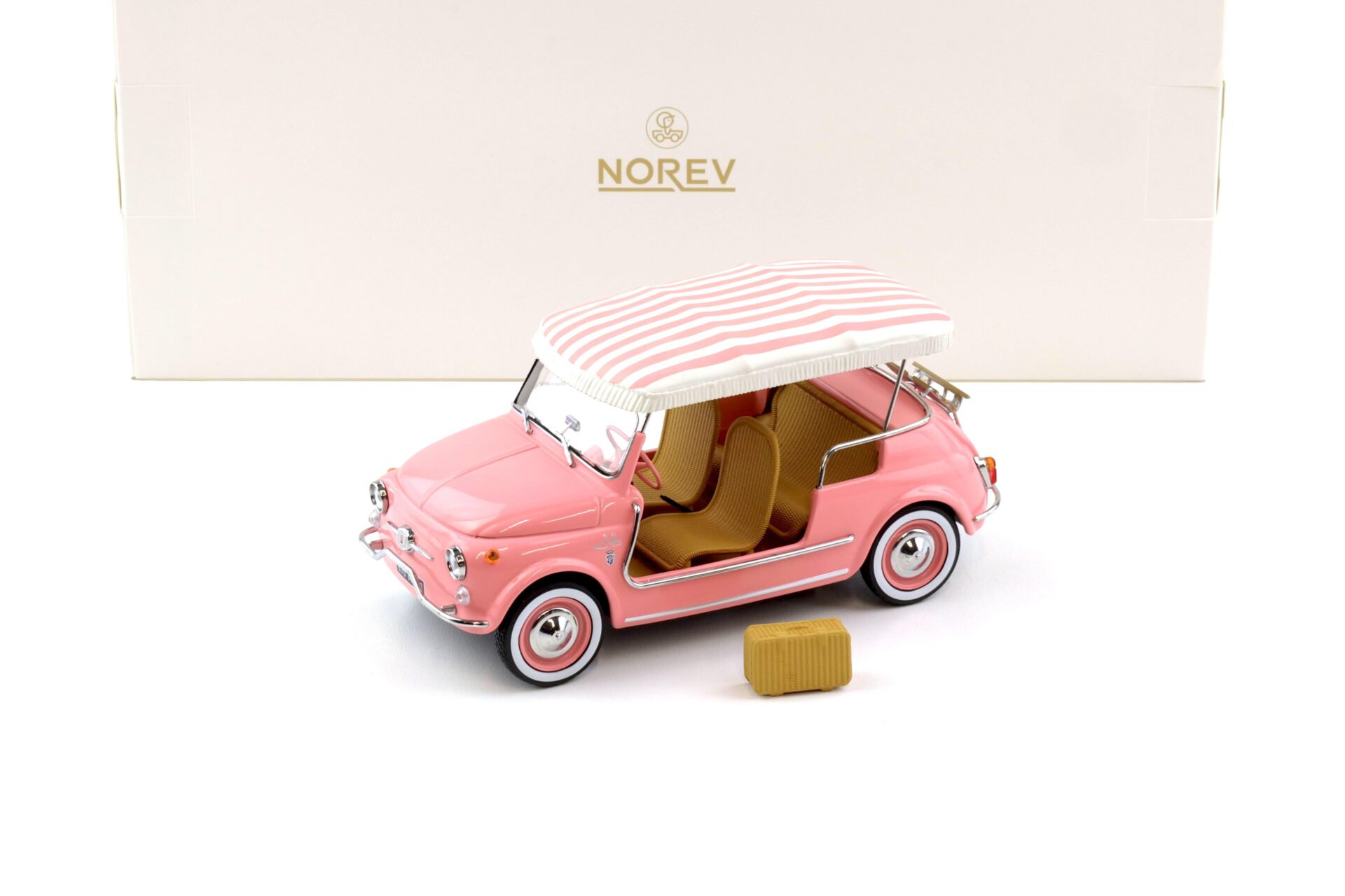 ID 107196 orig.jpg 1:18 Norev Fiat 500 Jolly 1965 pink - Limited 200 pcs.