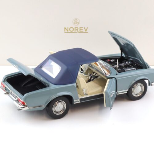 1:18 Norev Mercedes 230 SL Pagode W113 Horizon blue 1963 with Top