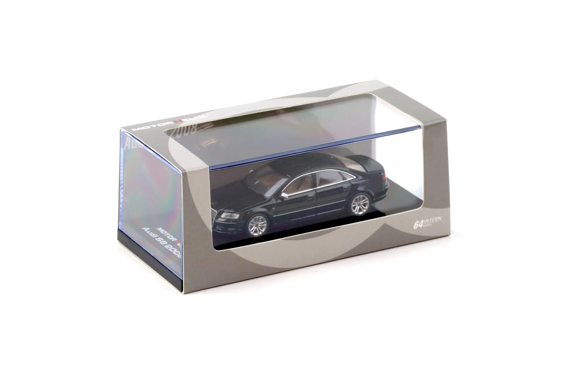 1:64 Motorhelix Audi S8 Limousine D3 Brilliant black 2008