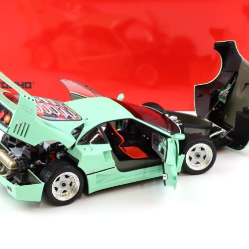 1:18 Kyosho 1987 Ferrari F40 Coupe mint green 08416MG Die-Cast - Image 4