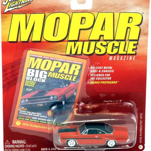 1:64 Johnny Lightning 1970 Plymouth GTX Coupe orange/ black MOPAR Muscle