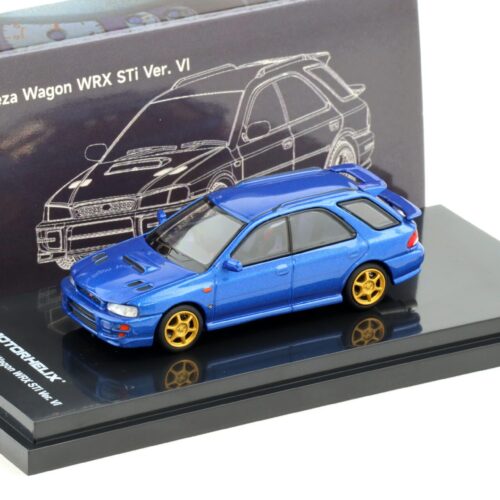 1:64 Motorhelix Subaru Impreza WRX STi Wagon Version VI World Rally Blue Mica