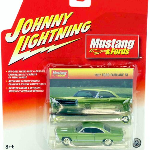 1:64 Johnny Lightning 1967 Ford Fairlane GT green metallic Mustang & Fords