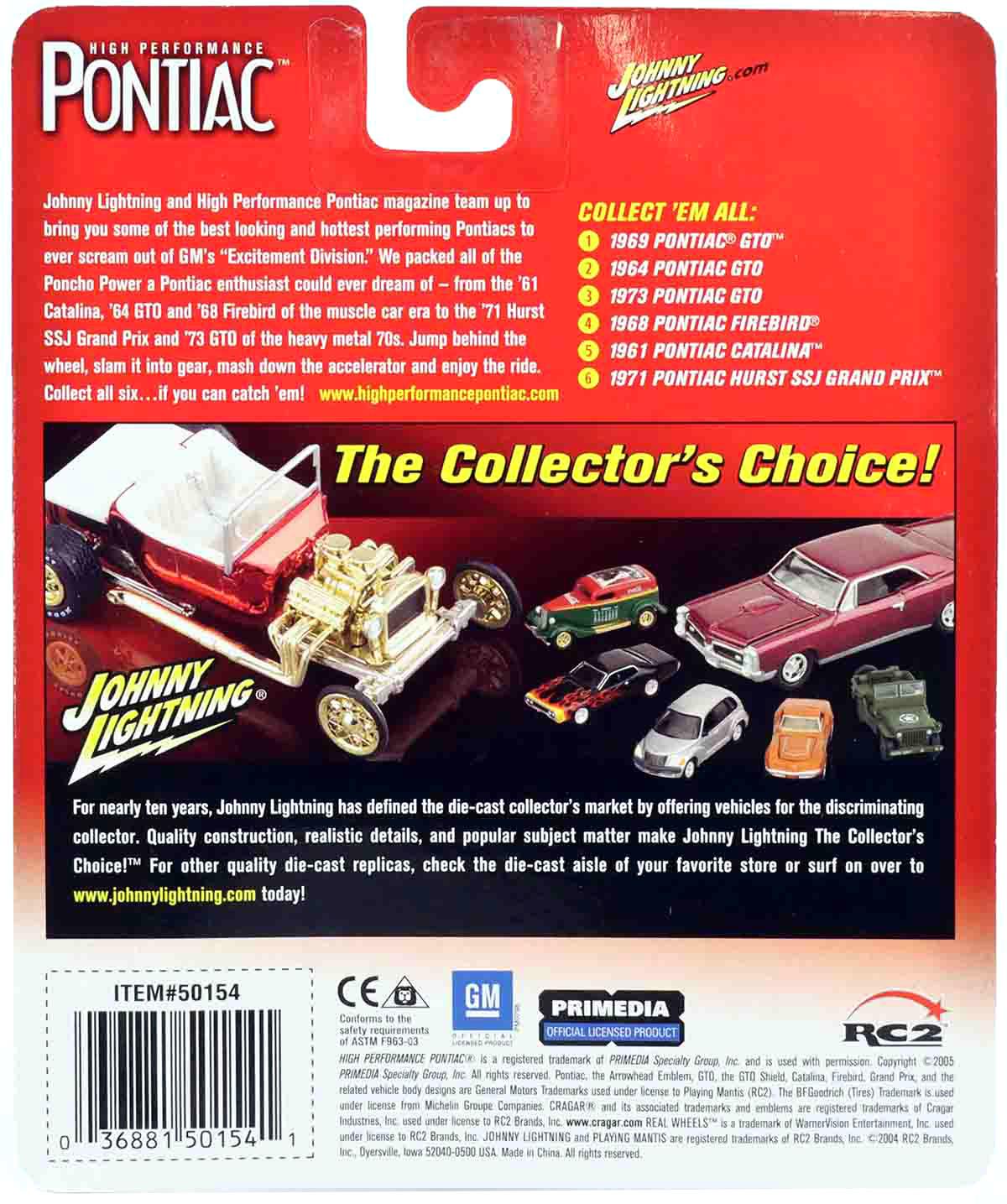 1:64 Johnny Lightning 1961 Pontiac Catalina turquoise High Performance