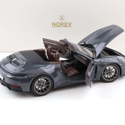1:18 Norev Porsche 911 992.2 Carrera GTS Cabriolet 2024 Slate grey Neo - Limited 200 pcs.