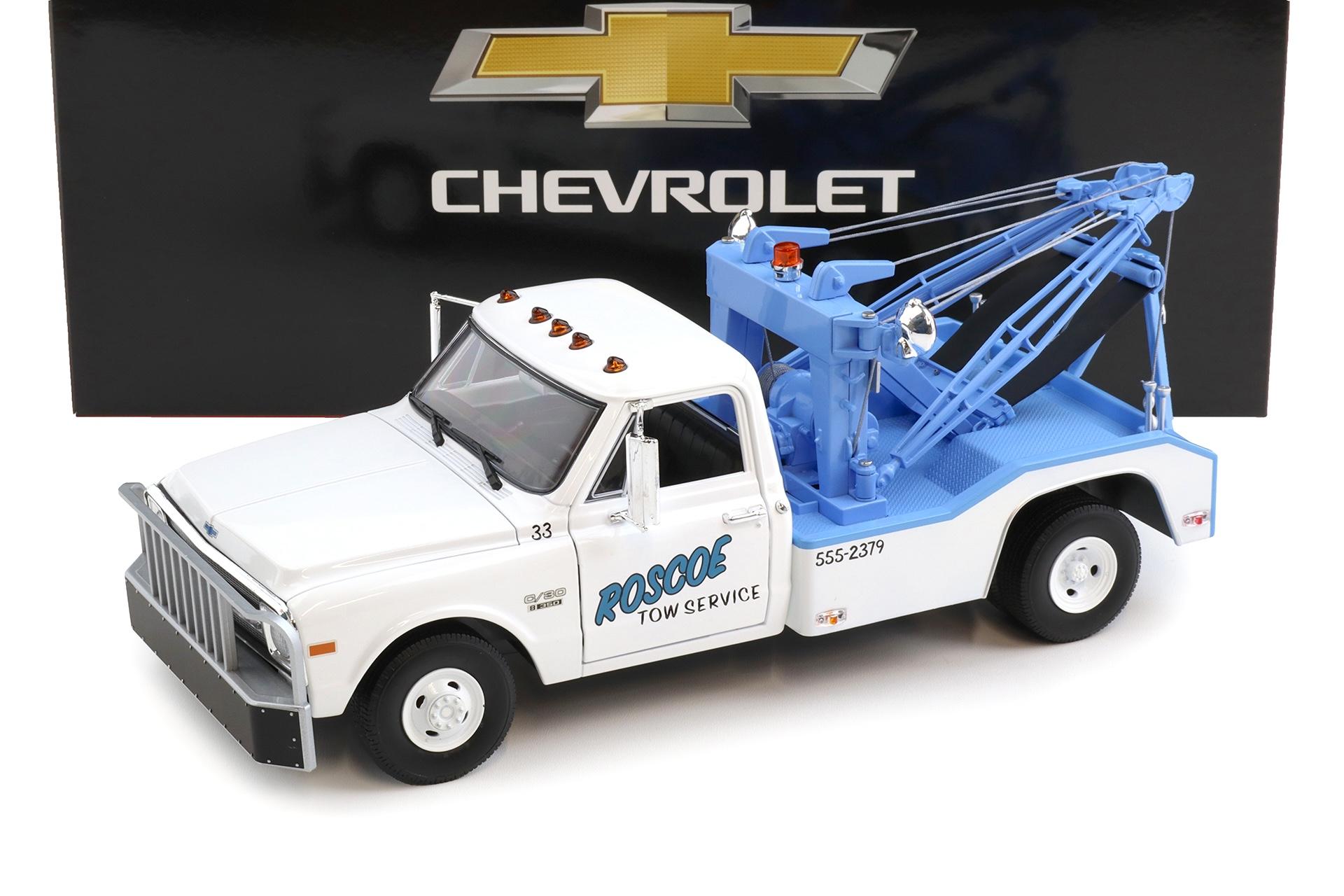 1:18 Greenlight 1969 Chevrolet C-30 Dually Wrecker Roscoe Starsky & Hutch