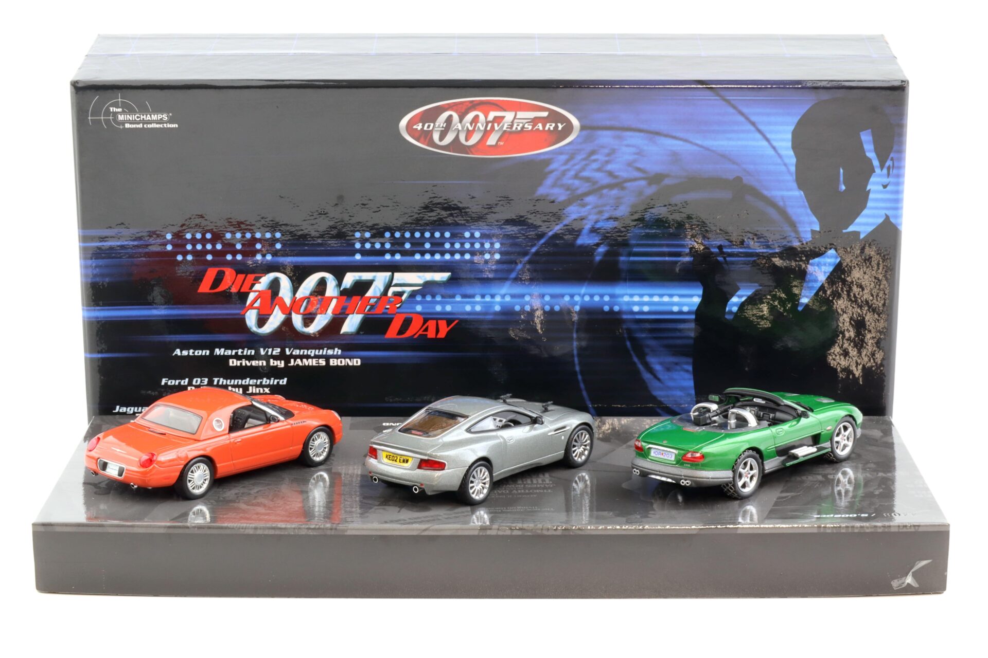1:43 Minichamps James Bond 007 Die Another Day 3-Car Box Set Aston Martin/Ford/Jaguar