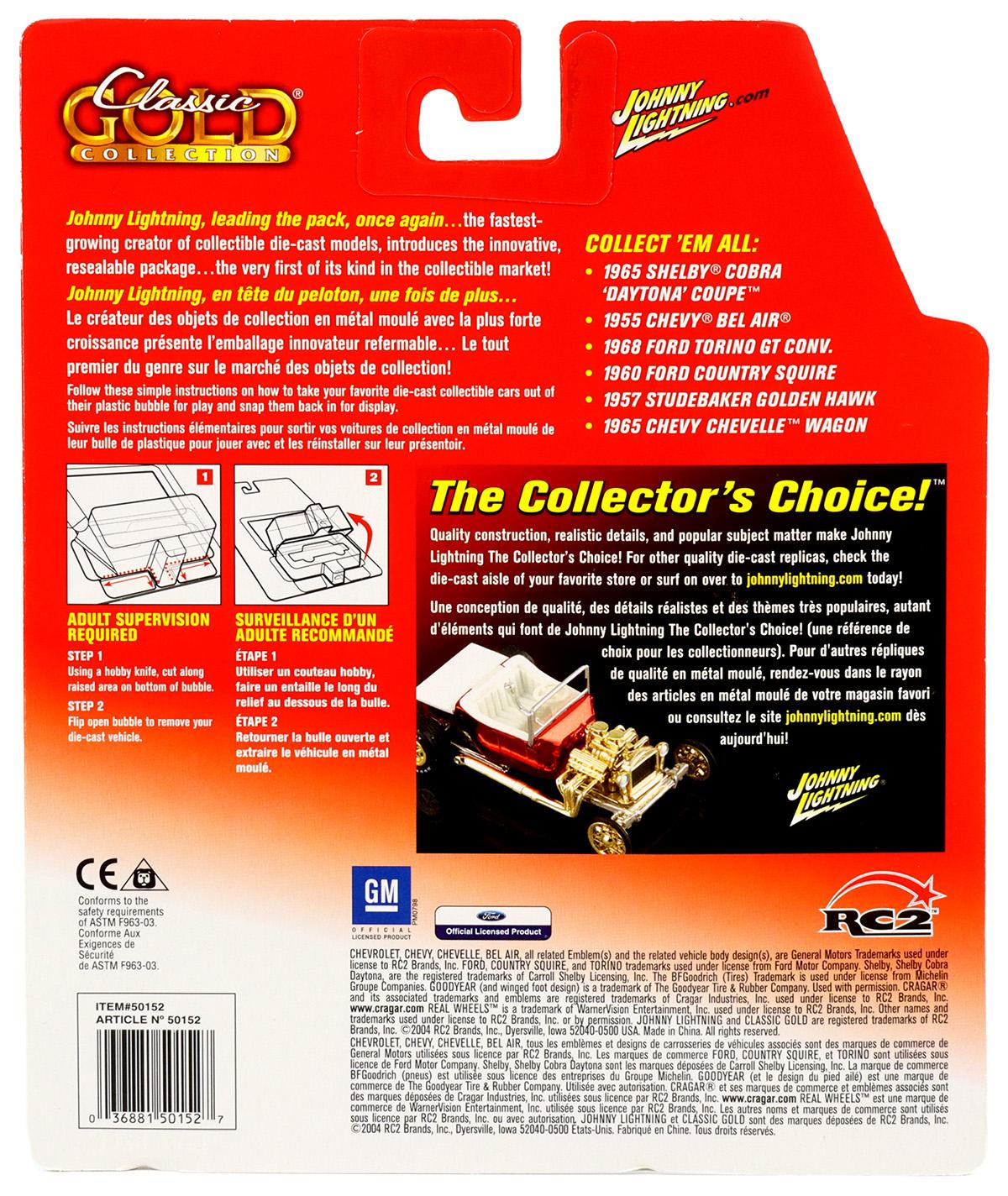 1:64 Johnny Lightning 1955 Chevy Bel Air dark red/ white Classic Gold Collection