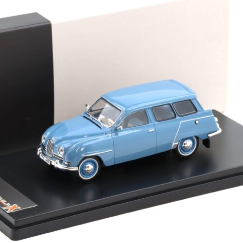 1:43 PremiumX Saab 95 Grey blue 1961
