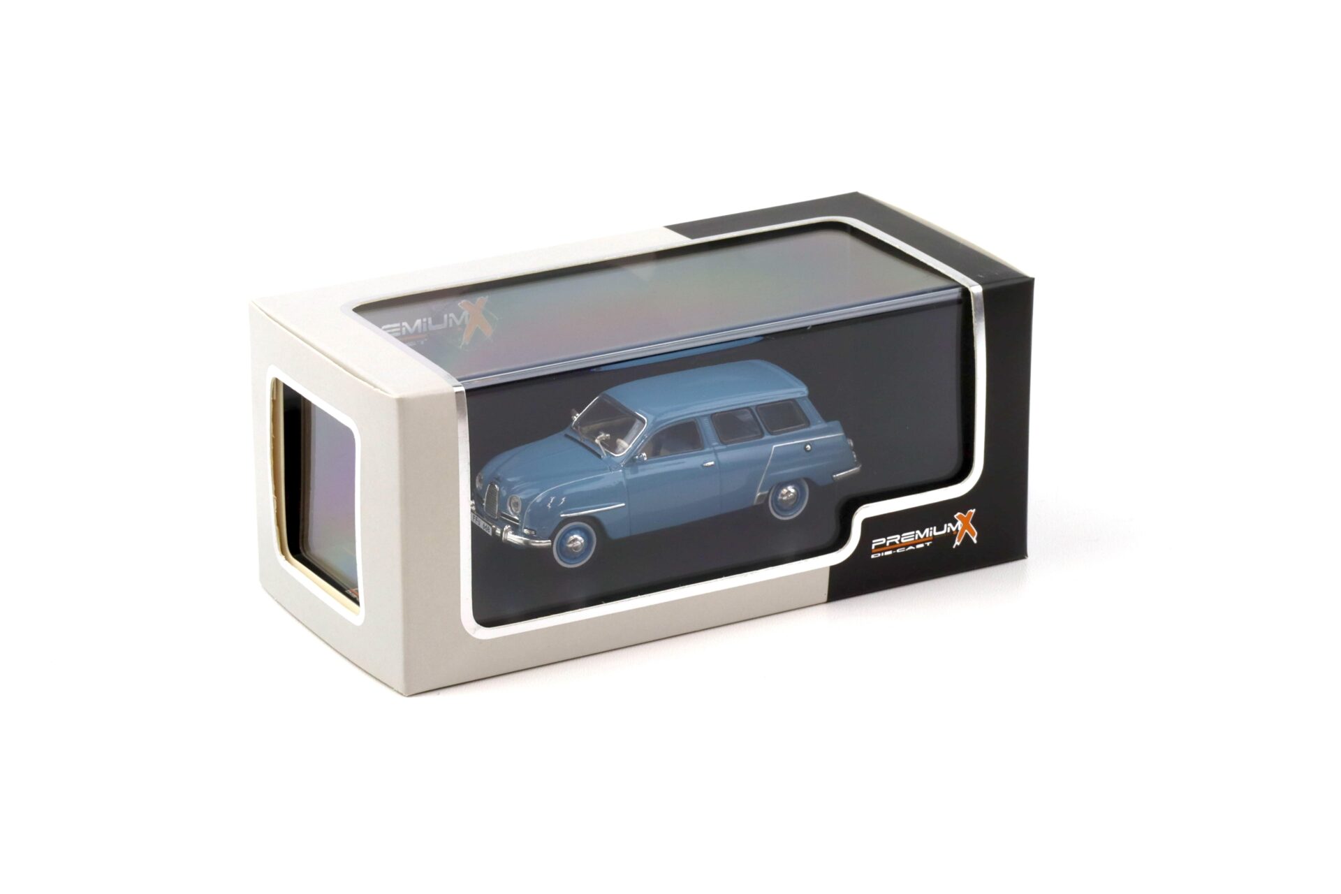 1:43 PremiumX Saab 95 Grey blue 1961