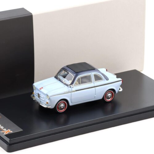 1:43 PremiumX NSU Fiat Weinsberg 500 light blue 1960