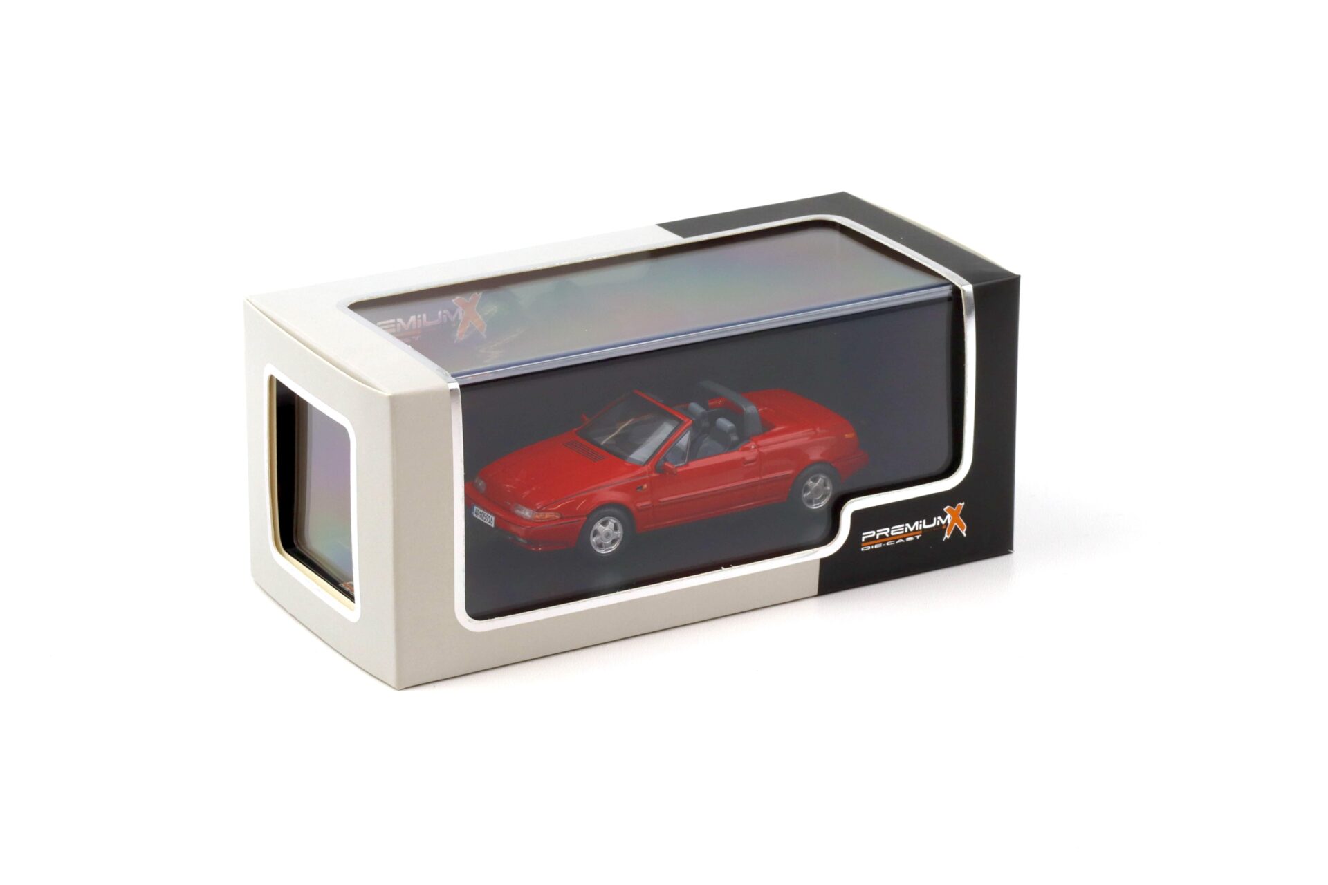 1:43 PremiumX Volvo 480 Turbo Cabriolet 1990 red