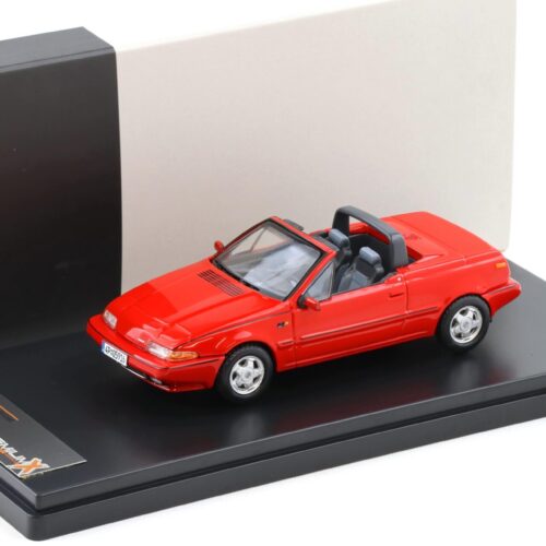 1:43 PremiumX Volvo 480 Turbo Cabriolet 1990 red