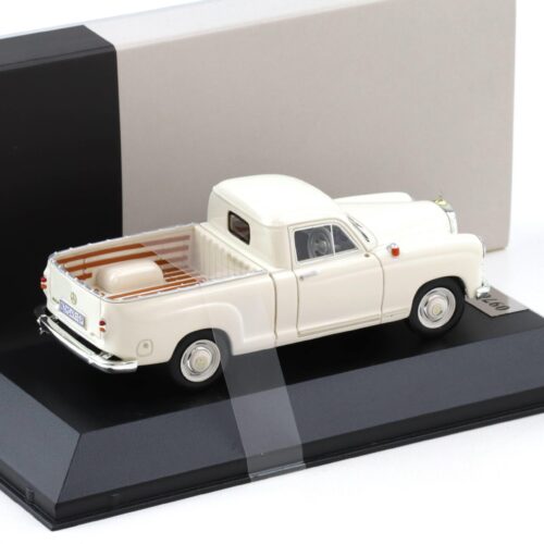 1:43 PremiumX Mercedes 180D W120 Bakkie 1956 white 25 Jahre MBMC - Limited 100 pcs.