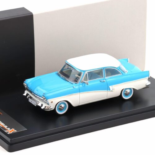 1:43 PremiumX Ford Taunus 17M blue/ white 1957