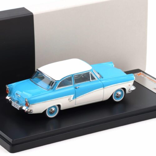 1:43 PremiumX Ford Taunus 17M blue/ white 1957