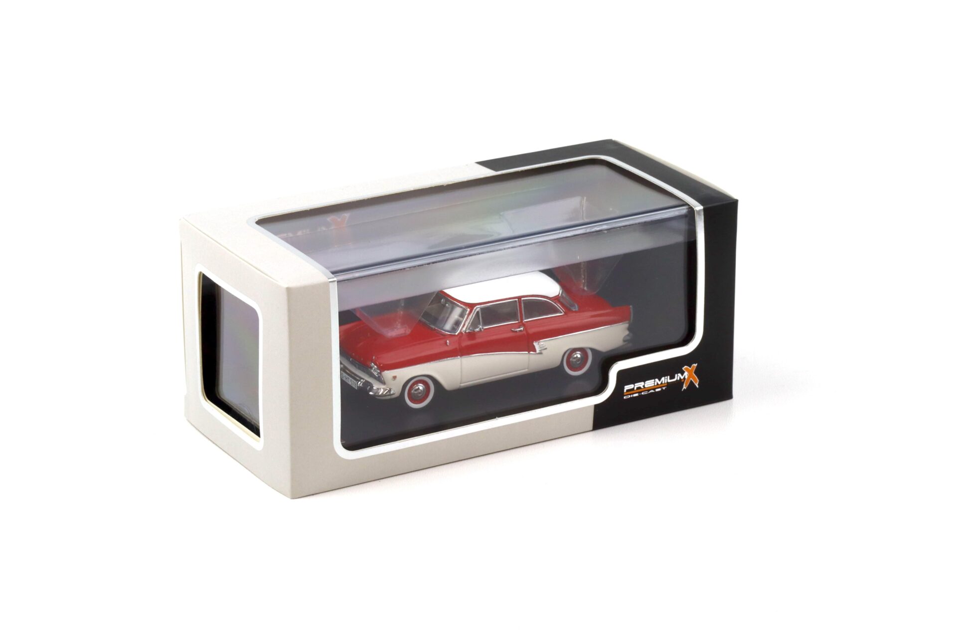 1:43 PremiumX Ford Taunus 17M red/ white 1957