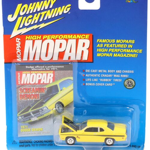 1:64 Johnny Lightning 1971 Dodge Demon yellow/ black High Performance Mopar