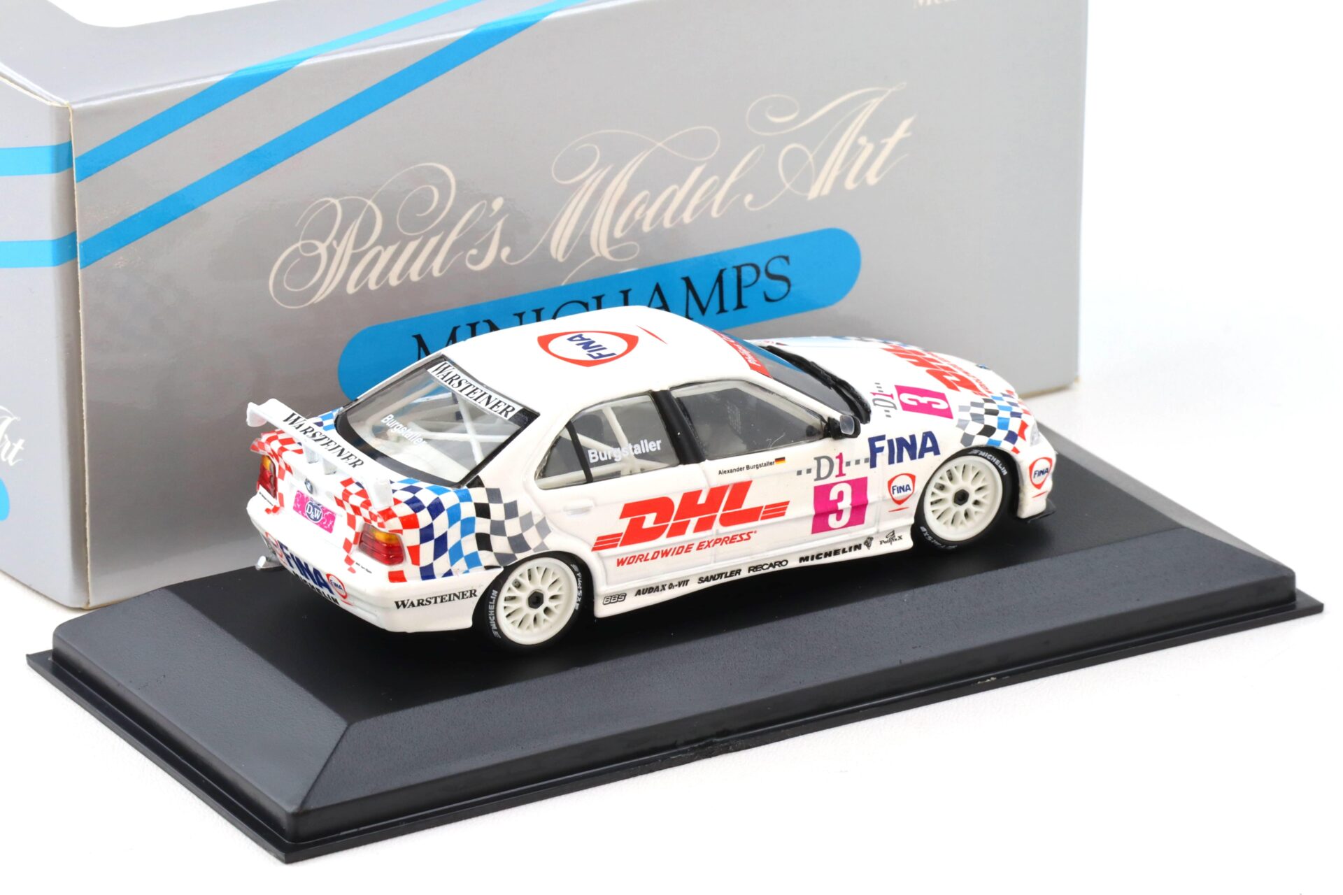 1:43 Minichamps BMW 318i E36 STW-Cup 1995 Bigazzi/ Burgstaller #3 DHL